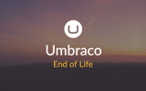 Sunset with Umbraco logo