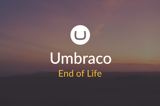 Sunset with Umbraco logo