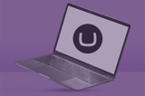 Umbraco logo on laptop screen